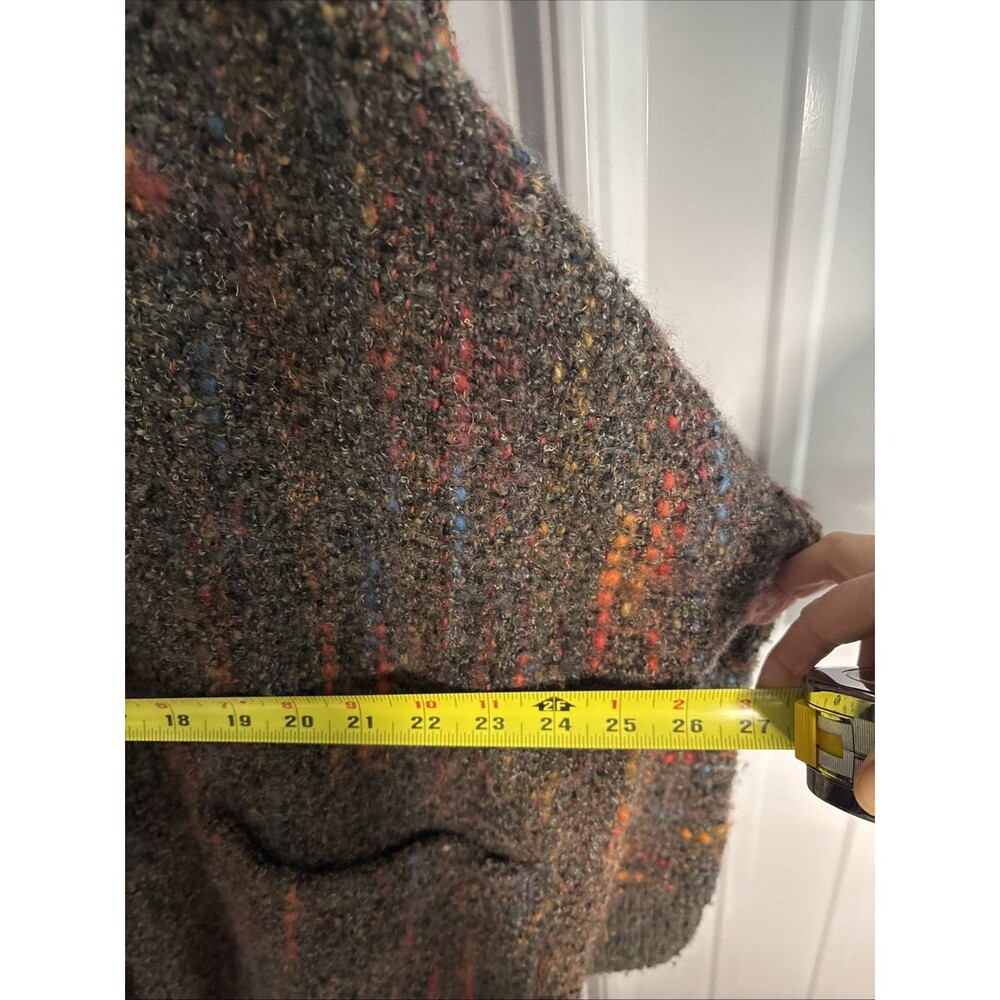 Vintage Brown Multicolor Fleck Button-Front Cardigan - Picture 6 of 7